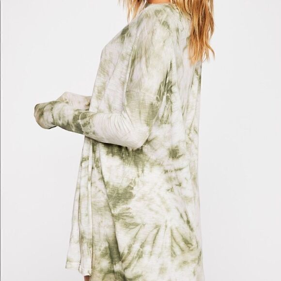 SMYM Mumu Mellow Will Tunic Dress Tie-Dye Green - Picture 1 of 10